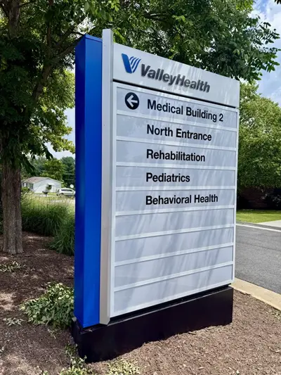 Building and Directional Signs Photo